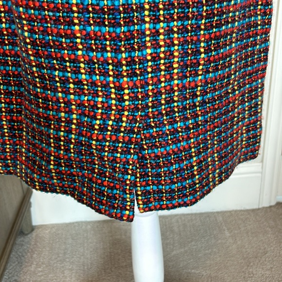 Kate Spade | "Judy" Tweed Wool Blend Rainbow Color Skirt | 8 - Picture 11 of 12